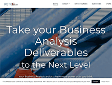 Tablet Screenshot of ericthebusinessanalyst.com